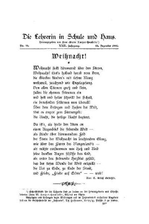 Weihnacht!