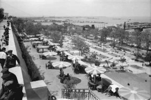 Odessa [Ukraine]: Terrasse mit Seeblick und Hafen