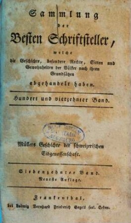 Der Geschichten schweizerischer Eidgenossenschaft ... Buch, 17. V. Buch