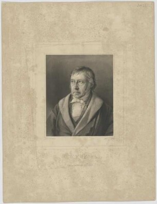 Bildnis des G. W. F. Hegel