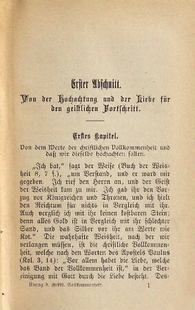 Uebung der christlichen Vollkommenheit und Tugend : Aus dem Spanischen Originale übersetzt von Magnus Jocham