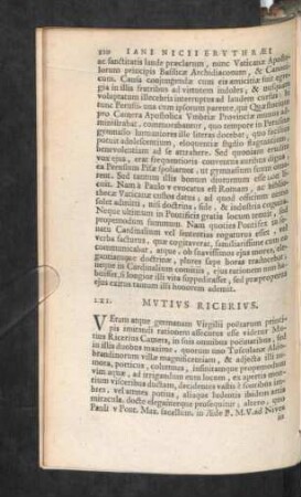 LXI. Mutius Ricerius.