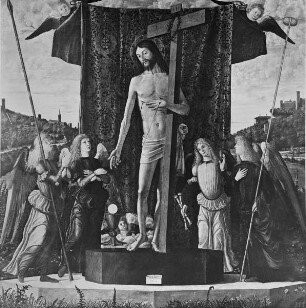 Christus mit vier Engeln