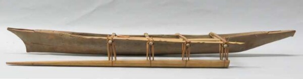 Model of an outrigger boat