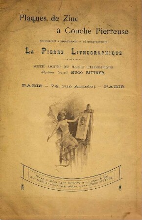 Centenaire de la Lithographie : Catalogue officiel de l'exposition. 1795 - 1895