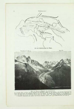 Mer de Glace ("Eismeer") am Montblanc