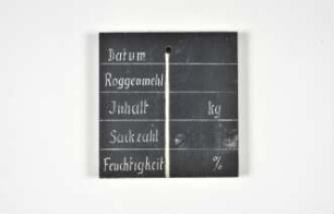 Kennzeichnung Sackstapel (Roggenmehl)