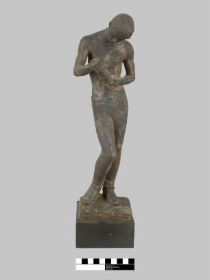 Bronzefigur Stehender Bergmann