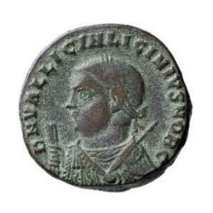 Münze, Follis, 317 - 320 n. Chr.