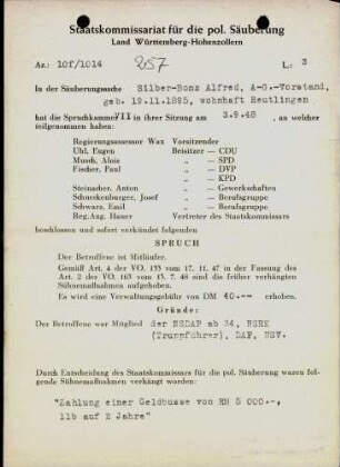 Silber-Bonz, Alfred