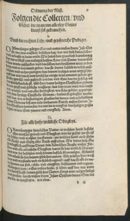 Folgen die Collecten/ und Gebet/ die man inn allerley Gottis dienst sol gebrauchen.