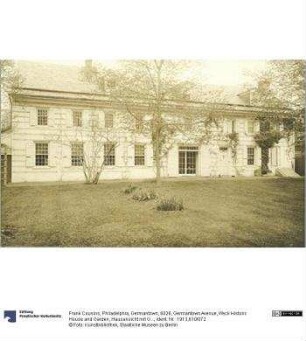 Philadelphia, Germantown, 6026, Germantown Avenue, Wyck Historic House and Garden, Hausansicht mit Garten