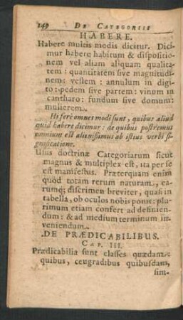 De Praedicabilibus. Cap III.