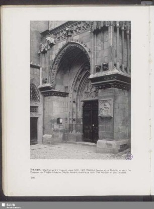 Kitzingen. Pfarrkirche zu St. Johannes, erbaut 1400-1487