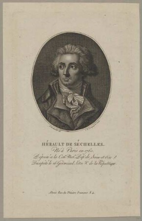 Bildnis des Marie-Jean Hérault de Séchelles