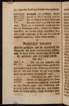 132-166, V. Rechtliches Bedenken. [...].