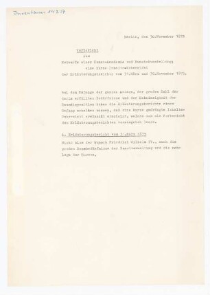 Kunstsammlung auf der Museumsinsel, Berlin Projekt II: Erläuterungsbericht