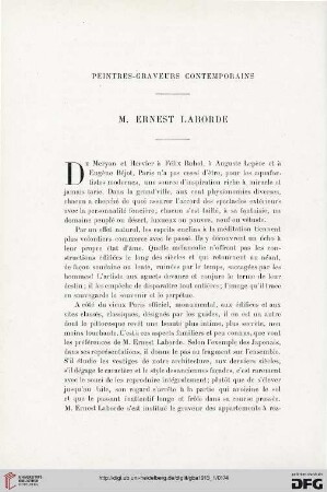 4. Pér. 9.1913: M. Ernest Laborde : peintres-graveurs contemporains