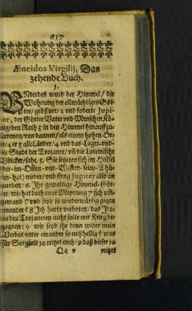 Aeneidos Virgilij, Das zehende Buch.