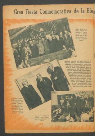 Gran Fiesta Conmemorativa de la Efemérides Patria en el "Círculo Víctor"