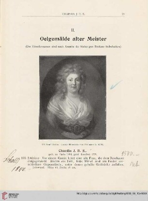II. Oelgemälde alter Meister (Nr. 135 - 137)