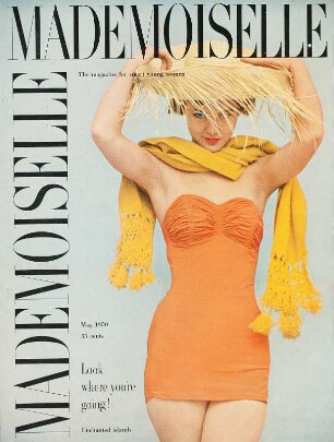 Modeaufnahme, Modell Ann Klem, Tearsheet, Cover (Mademoiselle)