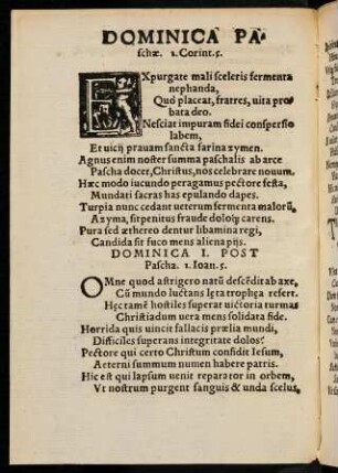 B7v-C2v, Dominica paschae - Dominica pentecostes