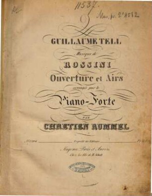 Guillaume Tell : ouverture et airs
