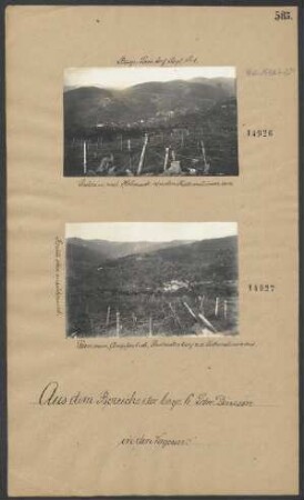 Stossweier, Ampfersbach, Reichackerkopf v.d. Katzensteinen aus. (Rechts oben anschließend)