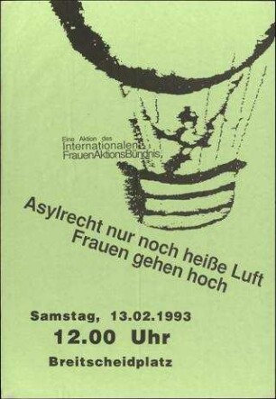Asylrecht nur noch heiße Luft Frauen gehen hoch