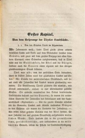 Die alte ständische Verfassung Tirols