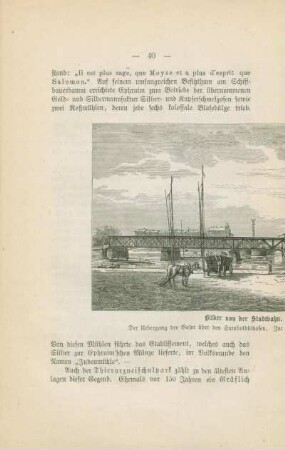 Bilder von der Stadtbahn. Der Uebergang der Bahn über den Humboldtshafen. Im Hintergrunde Siegessäule und Kronprinzenufer