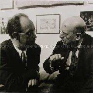 Rudolf Serkin und Pablo Casals im Gespräch