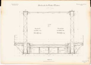 Oderbrücke, Niederwutzen: Mittelöffnung: Querschnitt 1:20