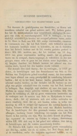 Zevende hoofdstuk. Geschilpunten van staatenkunddigen aard