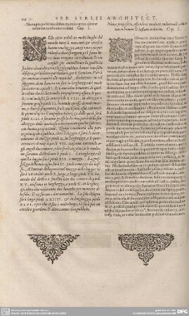 Nona propositione del mettere in opera alcune colonne con buono ordine. Cap. L.