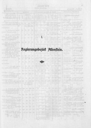 Regierungsbezirk Allenstein