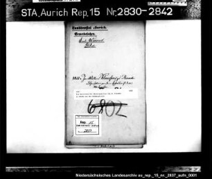 Die Befreiung des Bäckergesellen Jan W. Klaaßen in Bunde von der Wanderpflicht