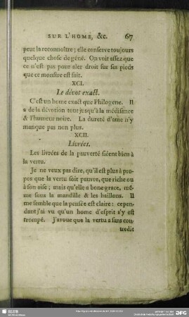 XCI. Le dévot exact