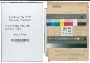 Entnazifizierung Fritz Merz , geb. 24.09.1905 ()