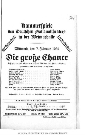Die große Chance