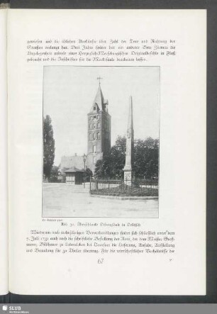 Distanzsäule in Delitsch