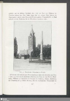 Distanzsäule in Delitsch