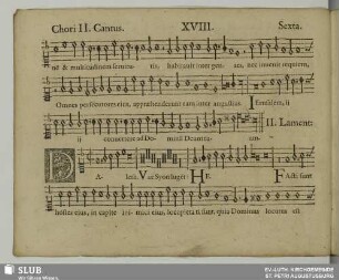 XVIII. II. Lamentatio: Daleth viae Sion lugent