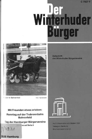 Heft V / September und Oktober 1995 : Zeitschrift des Winterhuder Bürgervereins