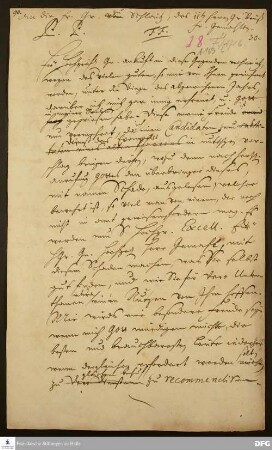 Brief von August Hermann Francke an Auguste Dorothea v. Reuß-Schleiz.