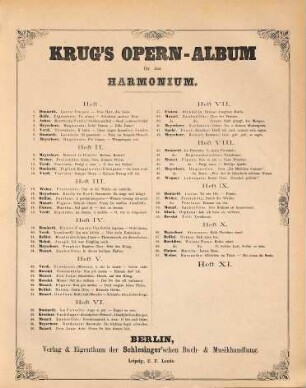 Krug's Opern-Album für das Harmonium, 8
