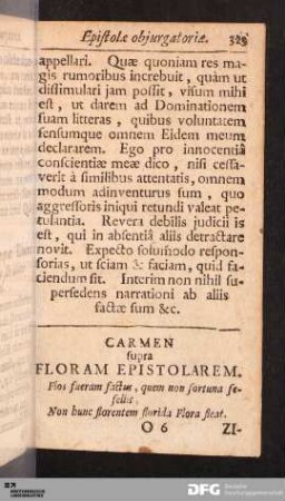 Zizania Florae Epistolaris.