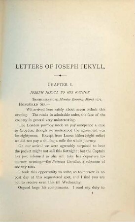 Correspondence of Mr. Joseph Jekyll with his sister-in-law, Lady Gertrude Sloane Stanley, 1818-1838