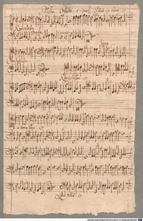 Missa super Sidus ex claro - SuStB Augsburg 4 Cod mus 113,1
